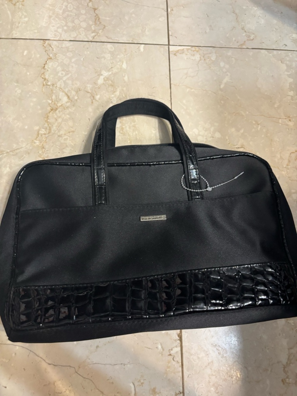 Black cosmetic bag